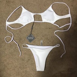 White zaful bikini s